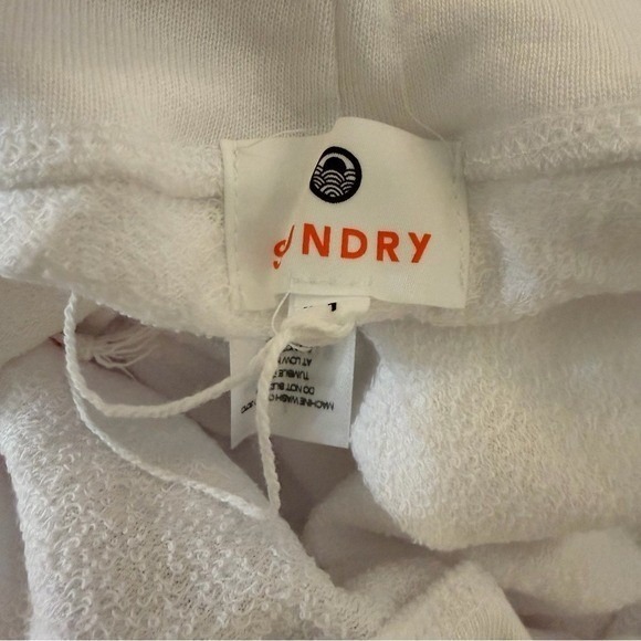 Sundry Ombre Stripe Sweatpants Jogger Sweatpants White Pink size 1/small NEW - Picture 13 of 15